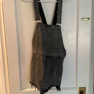 Free People Denim Overall Dress. Size 2